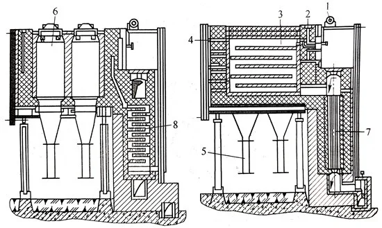 Concurrent pot calciner structure1826.jpg