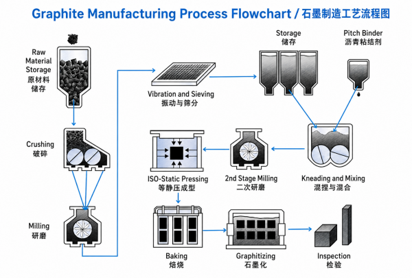 【Artificial Graphite】Production Process Flow and Key Control Points